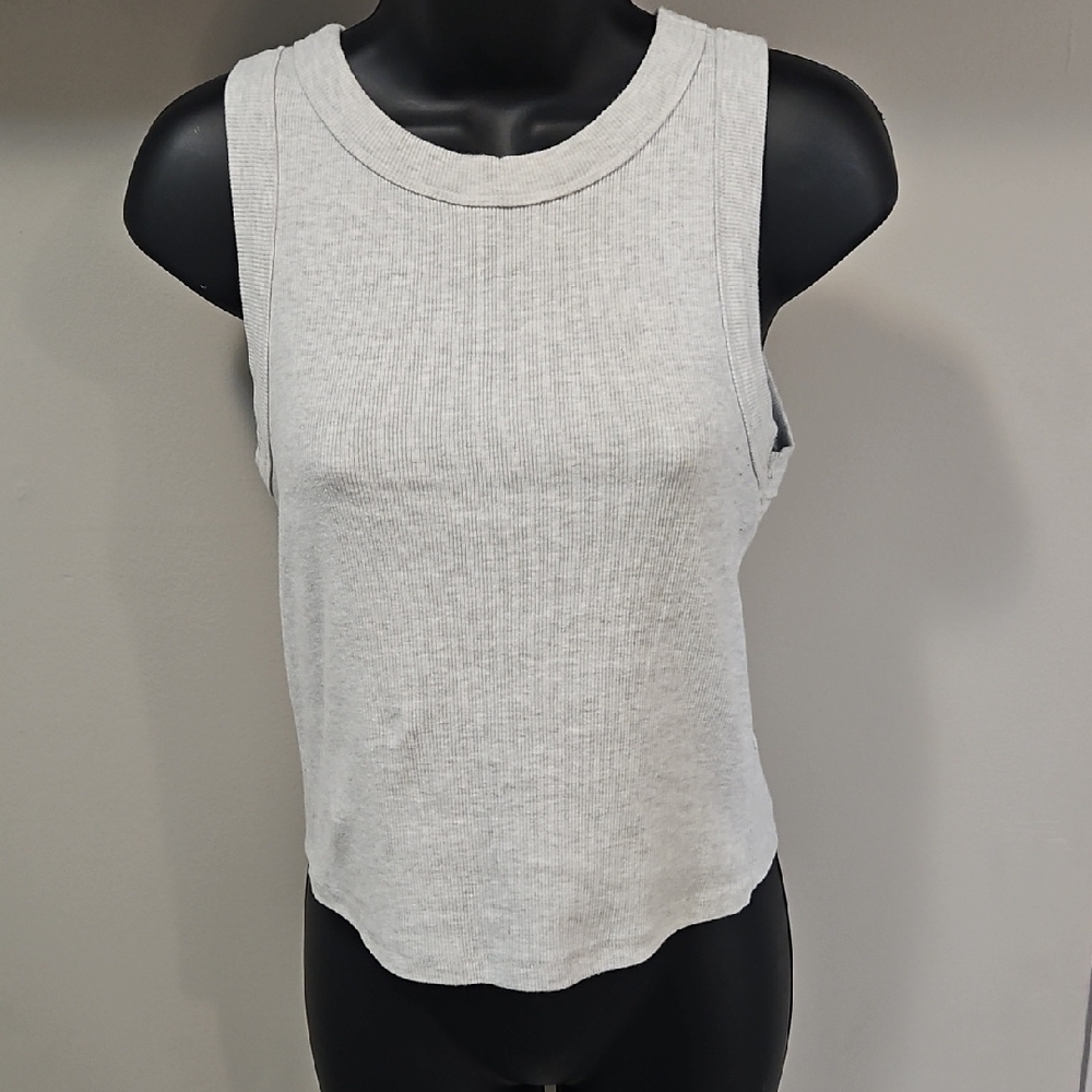 Old Navy Ribbed (3) Muscle Tee - Black/Grey/White